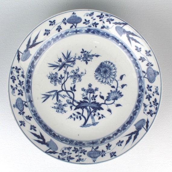 Meissen 2000年製 青白磁皿 Large Antique Meissen Marcolini Period Blue Onion Pattern