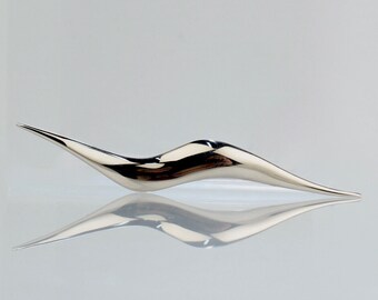 Modernist Stainless Steel Brooch or Pin by Jose De Riviera - VR