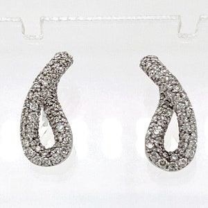 Georg Jensen Diamond & Sterling Silver Infinity Earrings