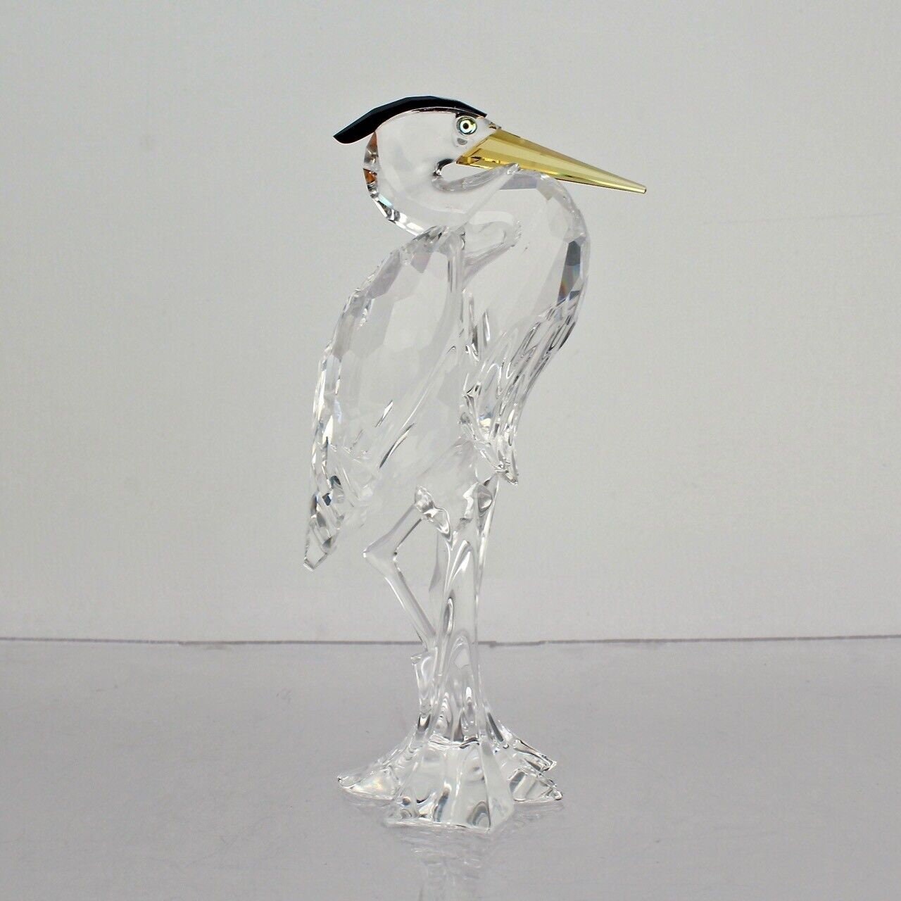Signed Retired Swarovski Silver Heron Figurine - Etsy