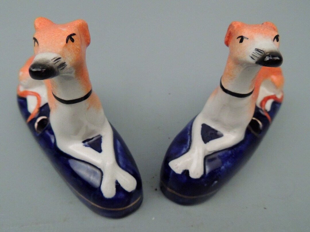 マイセン 19世紀 グレイハウンド 陶器 置物 ドイツ 1880年代 磁器