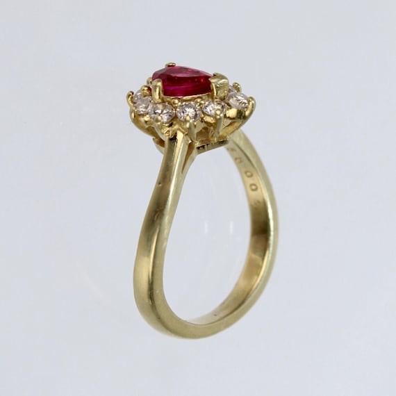 Kurt Wayne 18 Karat Gold, Ruby, and Diamond Cockt… - image 5