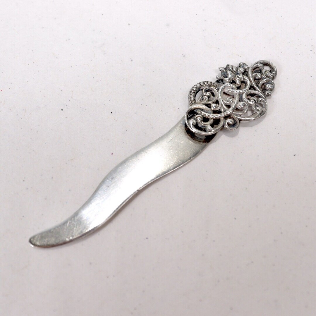 Antique Unger Bros. Art Nouveau Sterling Silver Bookmark - SL - Etsy