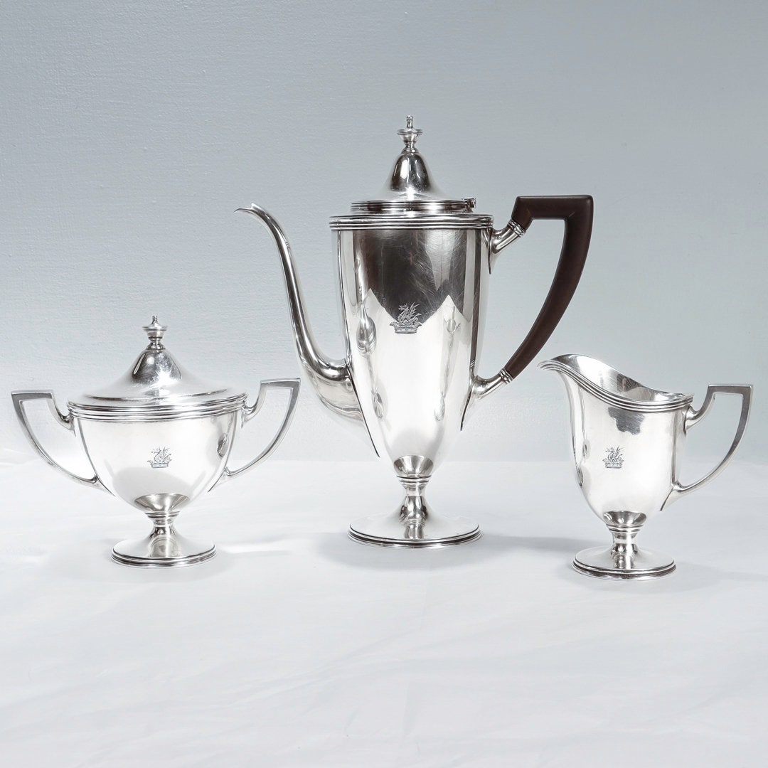 美品 CAMERON & CO Tiffany Starling Silver Antique Tiffany & Co Sterling Silver Crystal Cocktail Mixer