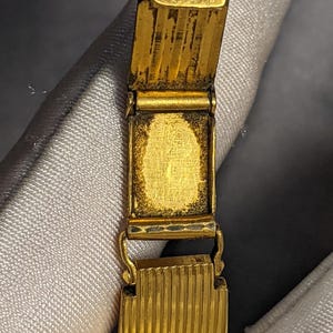 Vintage Soviet Chaika Watch, 17 Jewels, Gold Plated Case & Bracelet, USSR Women's Watch image 7