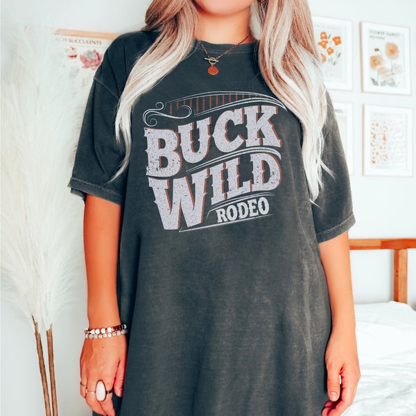 Vintage Buck wild T-Shirt Western Graphic T shirt Country Shirt Rodeo T shirt Concert Regular / Crop Shirt