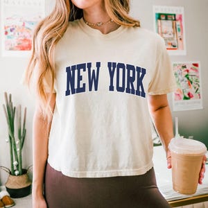 New York Crop Top, NYC Shirt, New Yorker T- shirt, New York City Shirt, Comfort Colors Crop Shirt, New York Lover Gift State Shirt NY