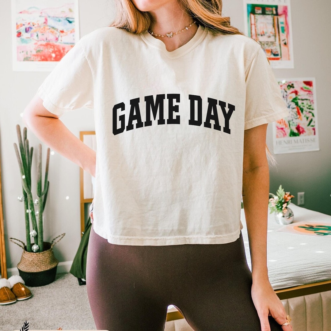 Game Day Striped Spirit Crop Top
