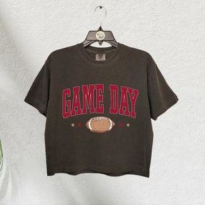 Game Day Cropped Terry Top