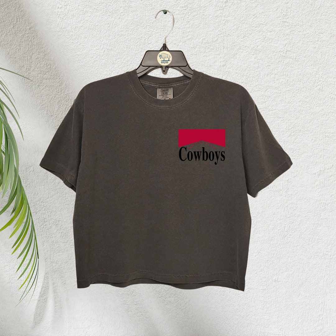 Cowboys Crop Shirt Country Girl Shirt Western T Shirt Cow - Etsy