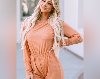 Sunset Glow Long Sleeve Romper