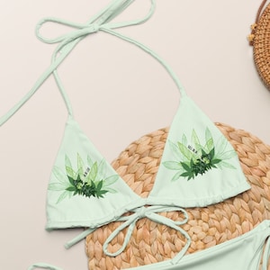 Herb-Inspired Weed String Bikini set - 420 Eco-Friendly Cannabis Swimwear