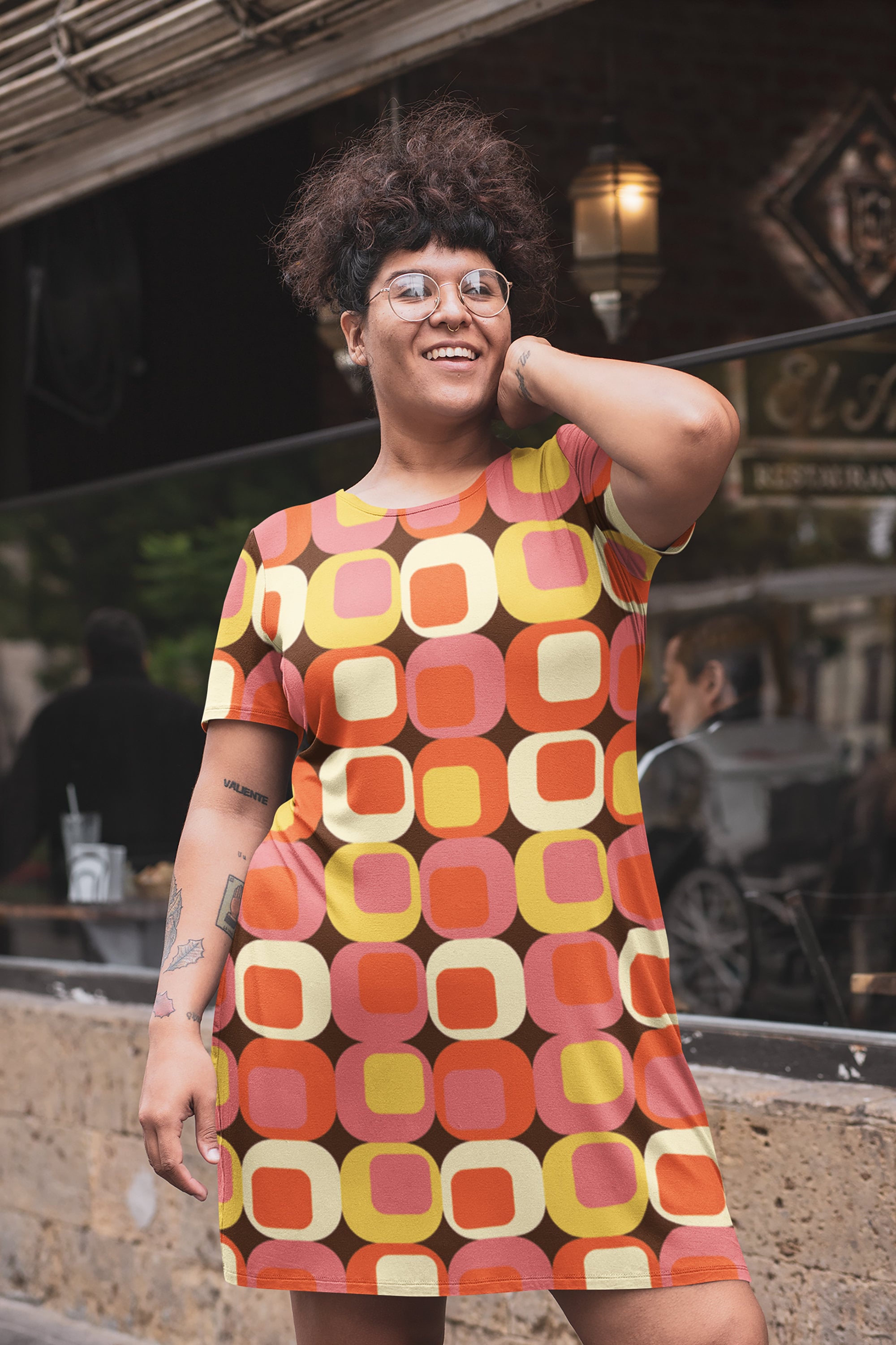 70s t shirt dress 70s Novelty T-Shirt Dress | S
