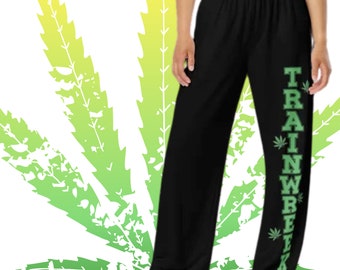 Wide Leg Unisex Weed Strains Lounge Pants, 420 Gift for Stoners Trending Now, Pot head