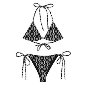 String bikini set Circle Pattern - From The Monochrome Collection