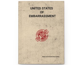 Funny Notebook, Black Owned Shop - Gen X Political Satire Humor Journal - United States of Embarrassment, Gift for Writers,