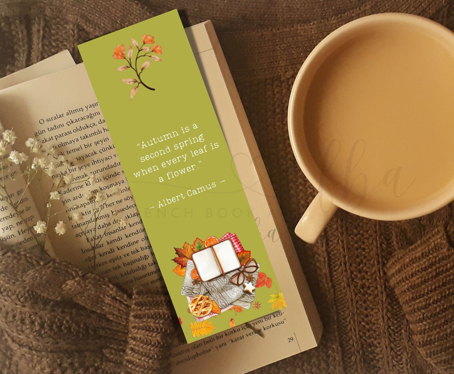 Inspirational Bookmarks, Printable Bookmarks Set of 6, Custom Quote ...
