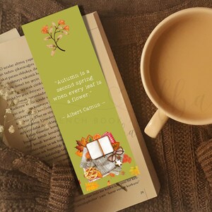 Inspirational Bookmarks, Printable Bookmarks Set of 6, Custom Quote ...