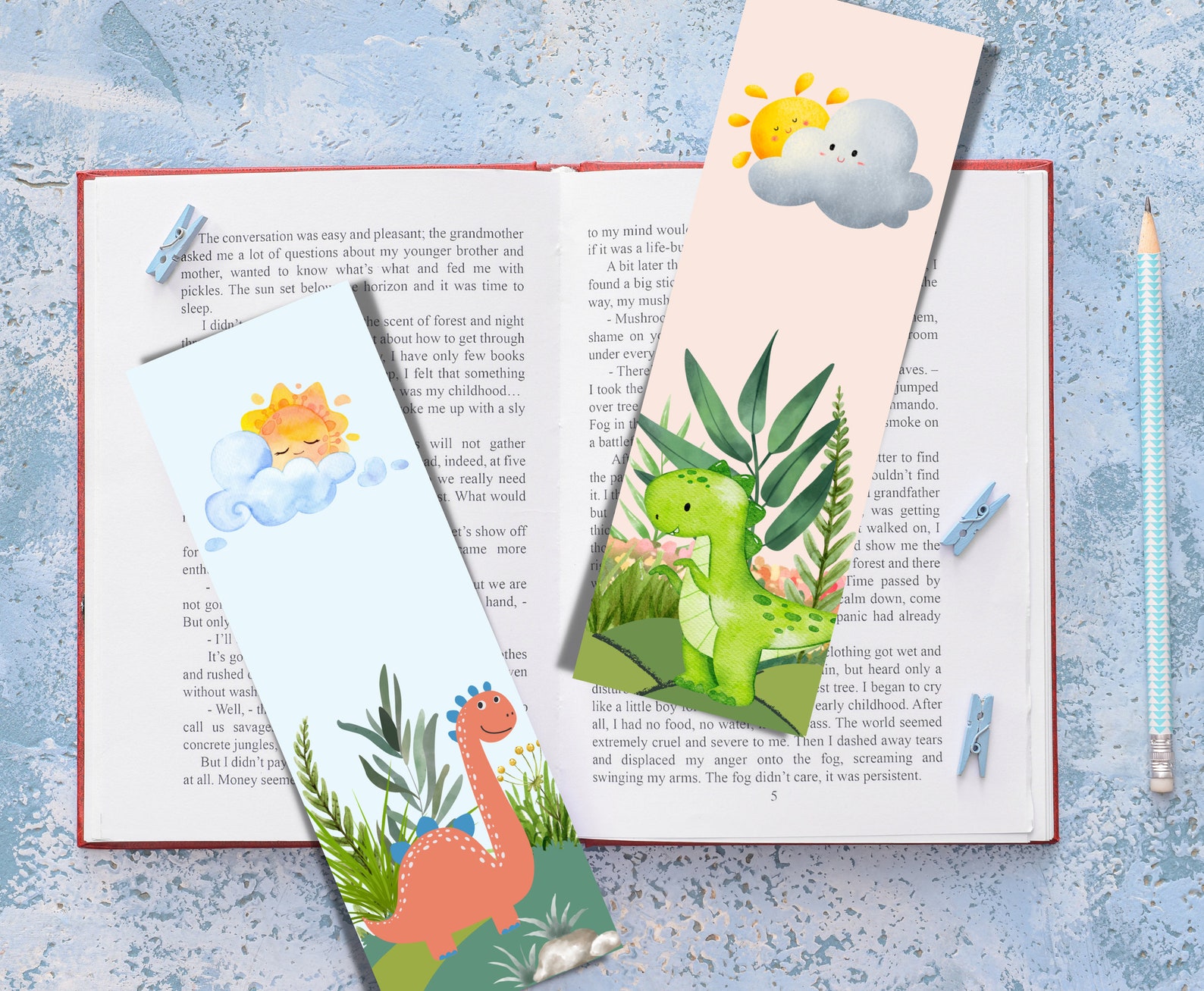 Dinosaur Bookmarks for Kids, 6 Unique Printable Designs, Jurassic Party ...