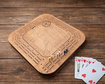 Baseball Cribbage Board: Personalized Team Logo Gift