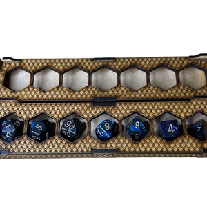 D and D dice box: custom d and d dice box, engraved dice box, personalized dice box