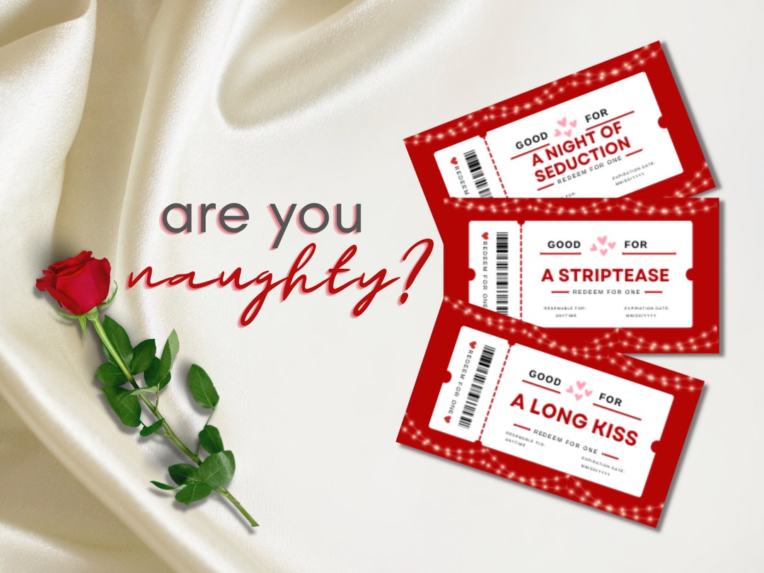 Printable Naughty Coupon Book for Valentines Day Anniversary - Etsy