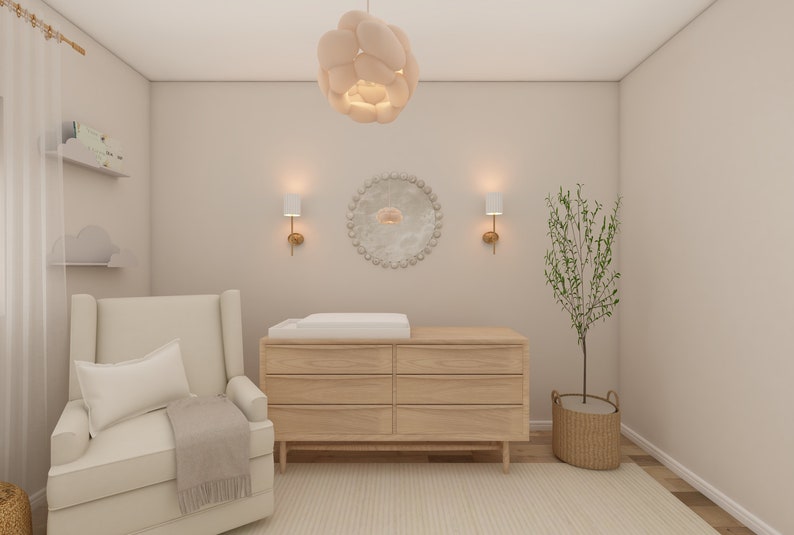Pre-made Nursery Design: 3D Visualization & Shopping List - Etsy