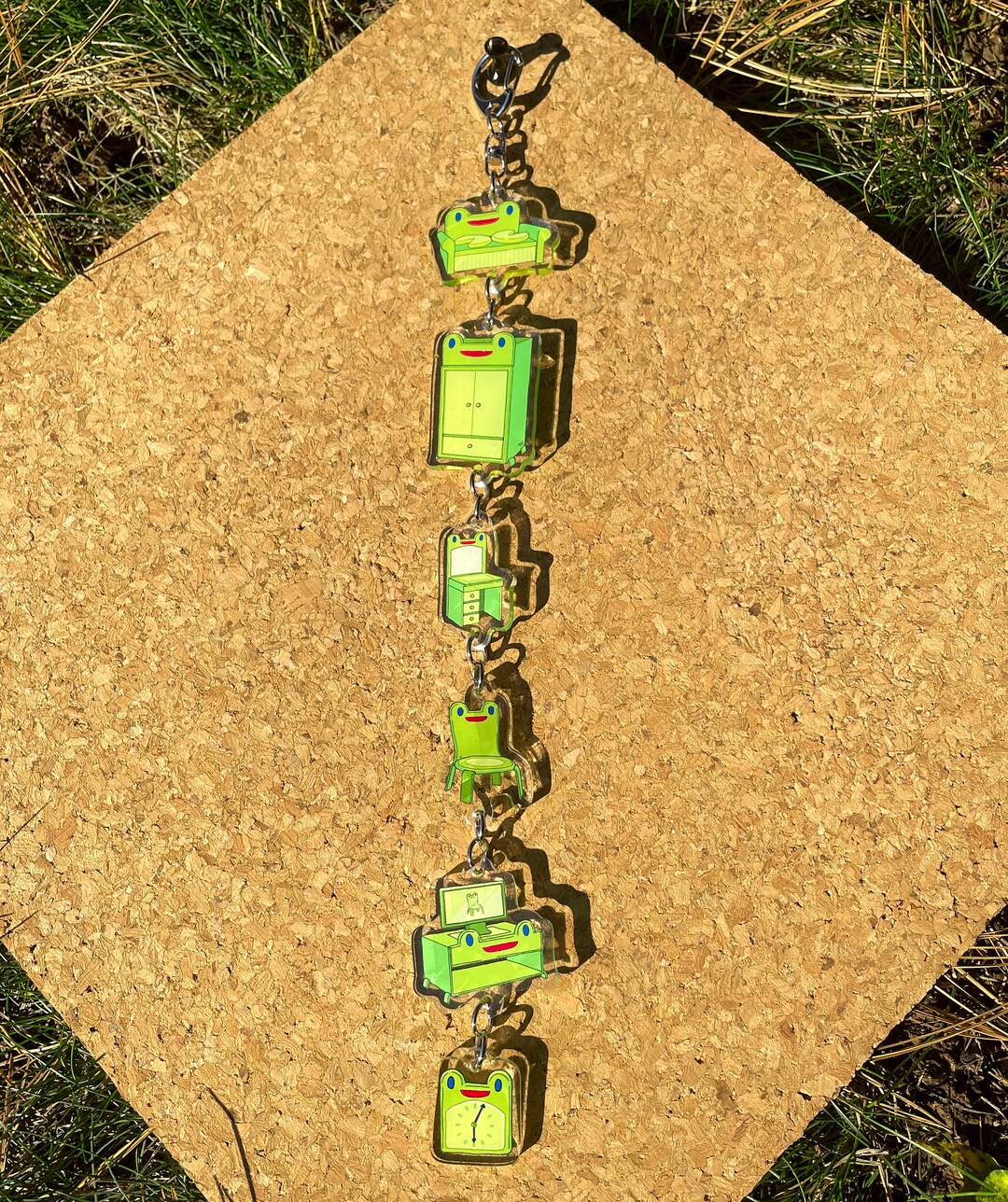 FROGGY CHAIR Furniture Keychain ACNH Animal Crossing New Horizons Epic