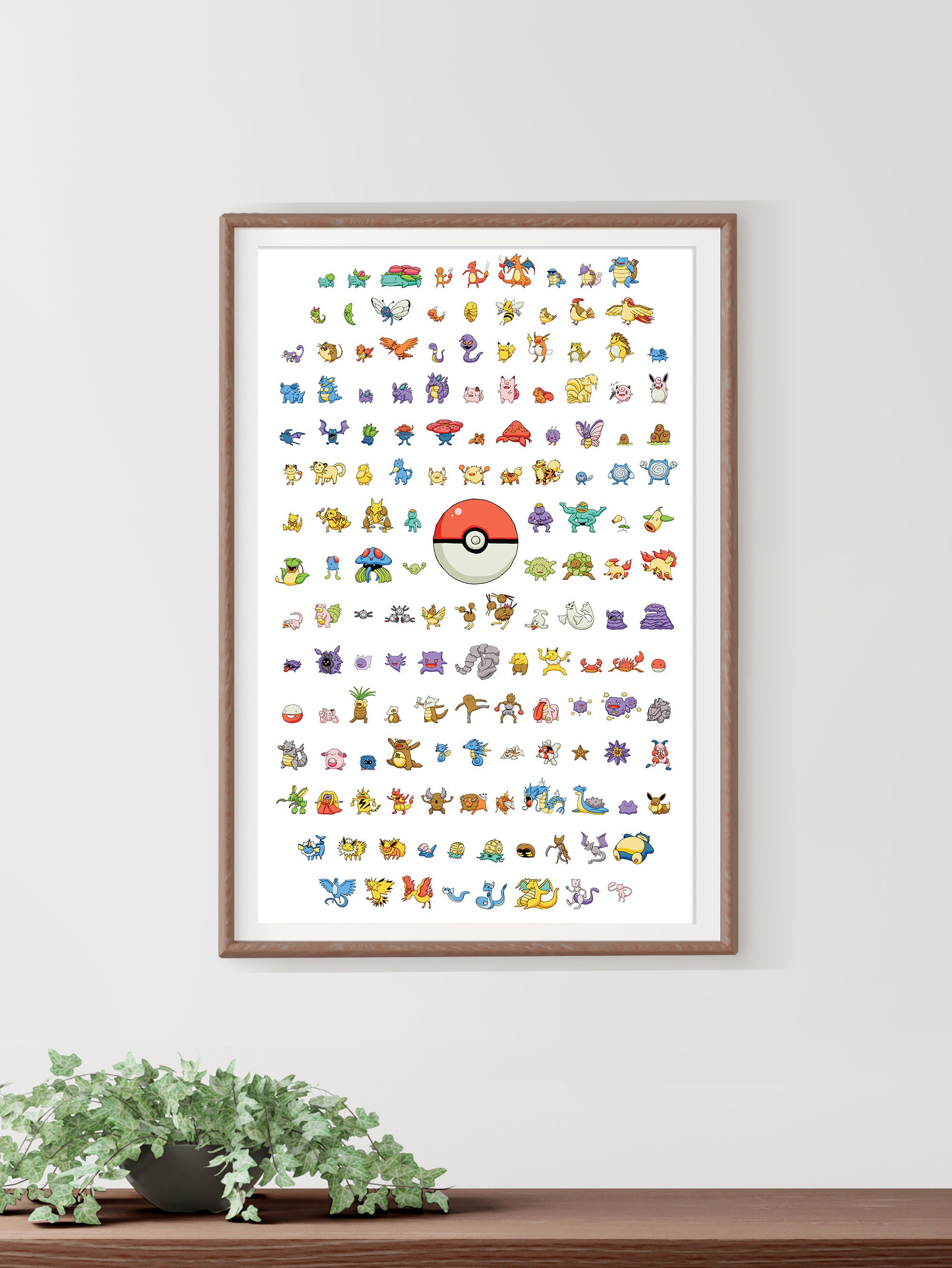 Gen 1 Pokemon Fan Poster Illustrated First Generation Fan Print Cute Funny  Weird Pikachu Scarlett Violet - Etsy