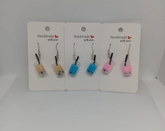 Colour Donut Hook Earrings