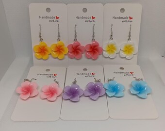 Summer Flower Hook Earrings