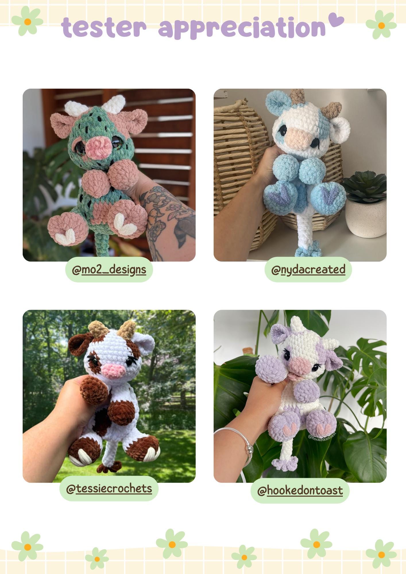 Kiwi the Baby Cow Snuggler PDF Crochet Pattern || PDF FILE, Cute