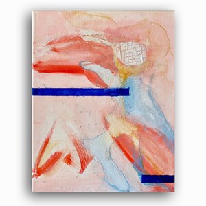 Pintura Acrílica Original | "Duque" | Arte Abstrata | Contemporâneo | Belas Artes | Emoldurado | 11 x 14 pol. | 27,9 x 35,6 cm