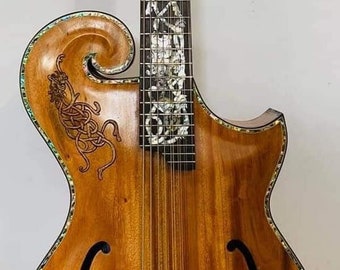 Blueberry Handmade Grand Twelve String Mandolin Built for you with Love on the Island of Bali