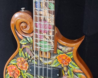 Blueberry Handmade Five-String Bass Guitar with Seymour Duncan Bassline Pickups