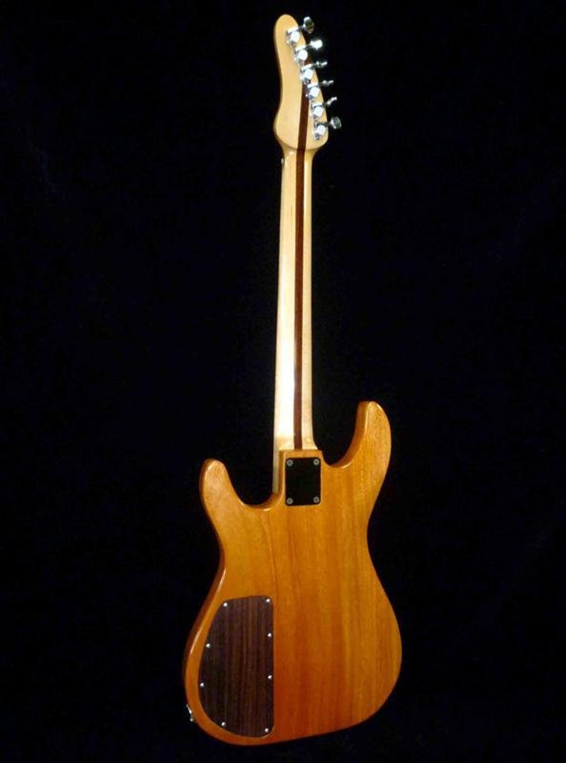 Blueberry Handmade Electric Guitar With Solid Silver Pick Guard and