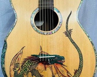 Blueberry Handmade Baritone Acoustic Guitar - Etsy