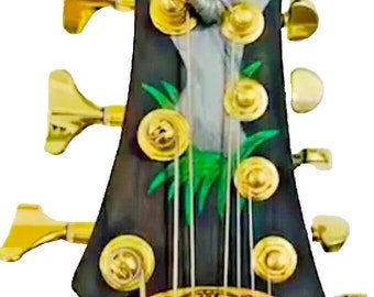 Blueberry Handmade 8-String Fanned Fret Electric Guitar