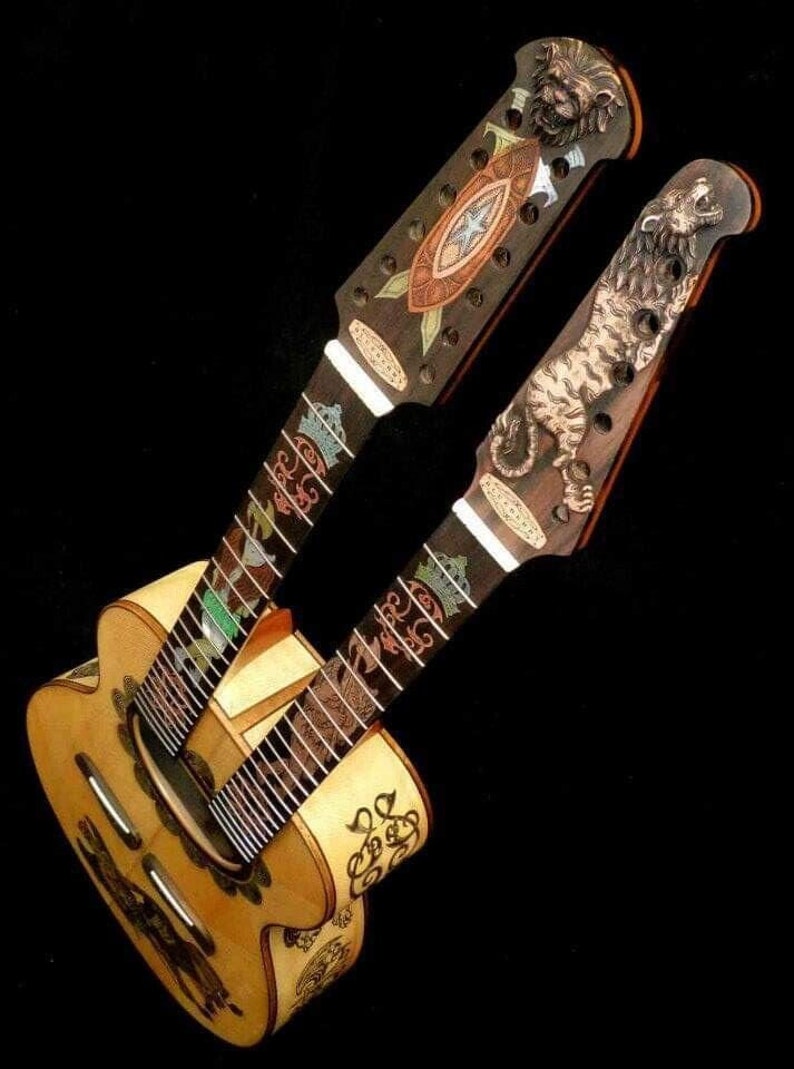 Blueberry Handmade Double Neck Acoustic Guitar 90-day Delivery Built to ...