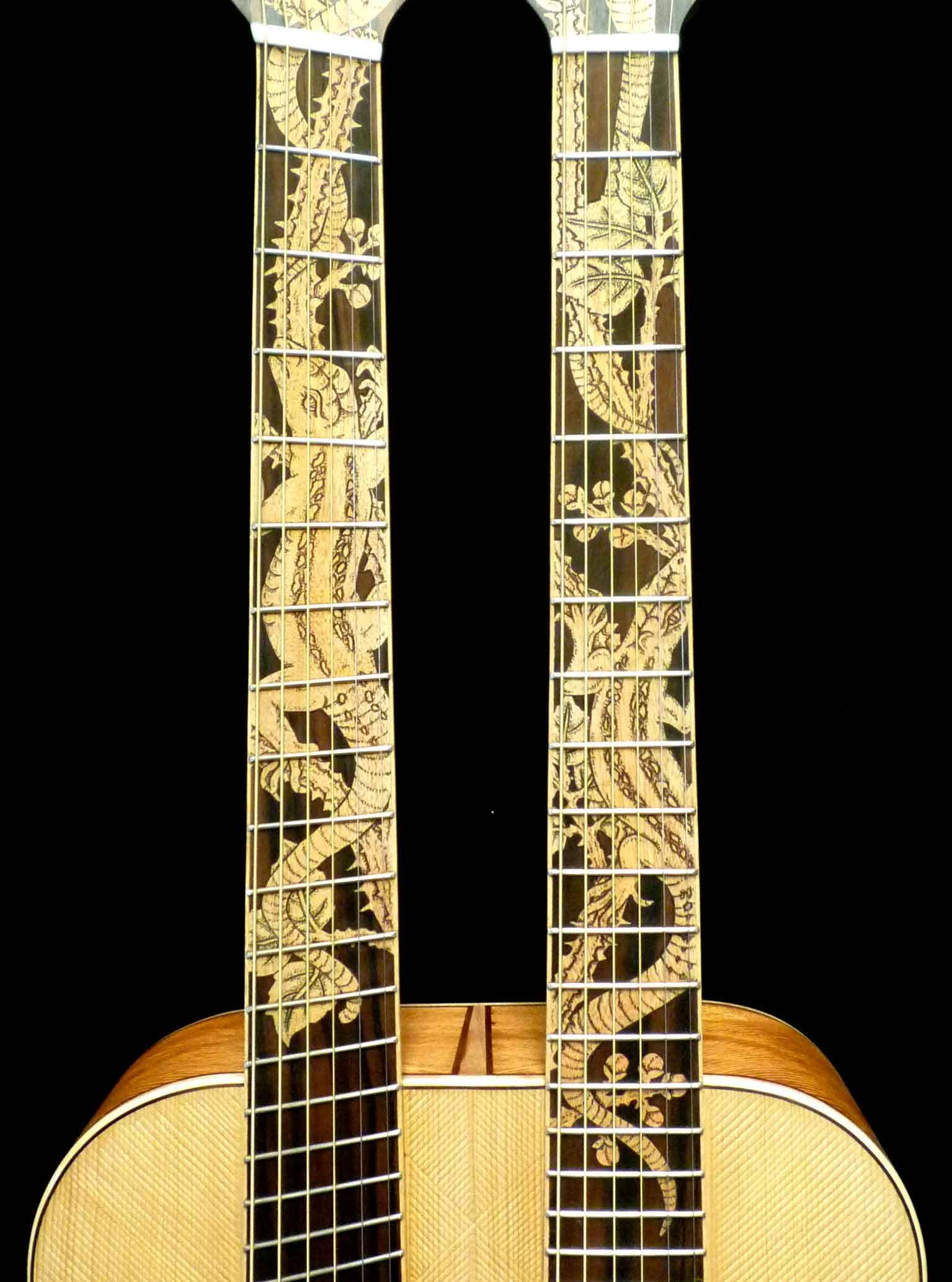 Blueberry Handmade Double Neck Acoustic Guitar - Etsy