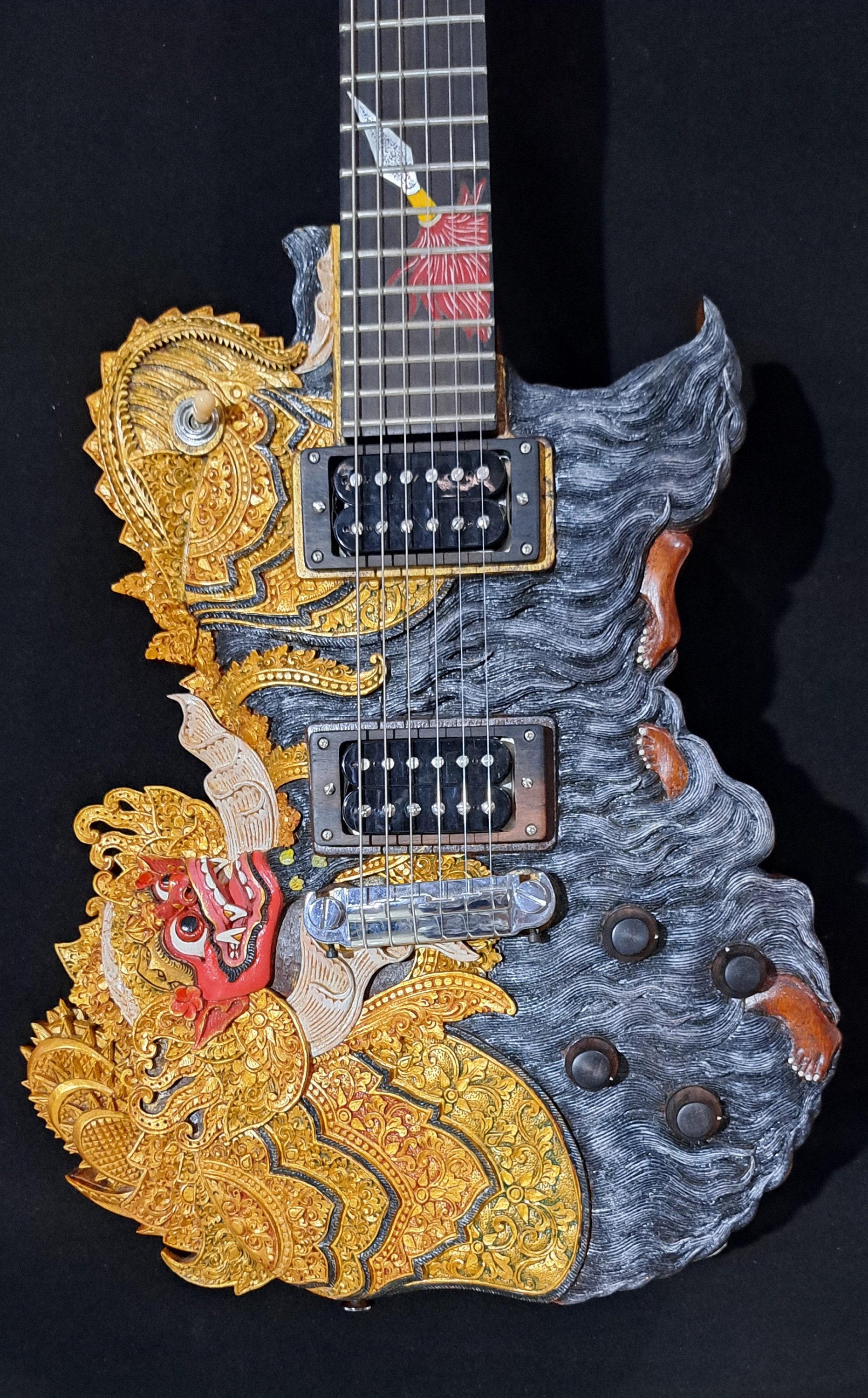 Blueberry NEW IN STOCK Handmade Electric Guitar Barong Motif - Etsy