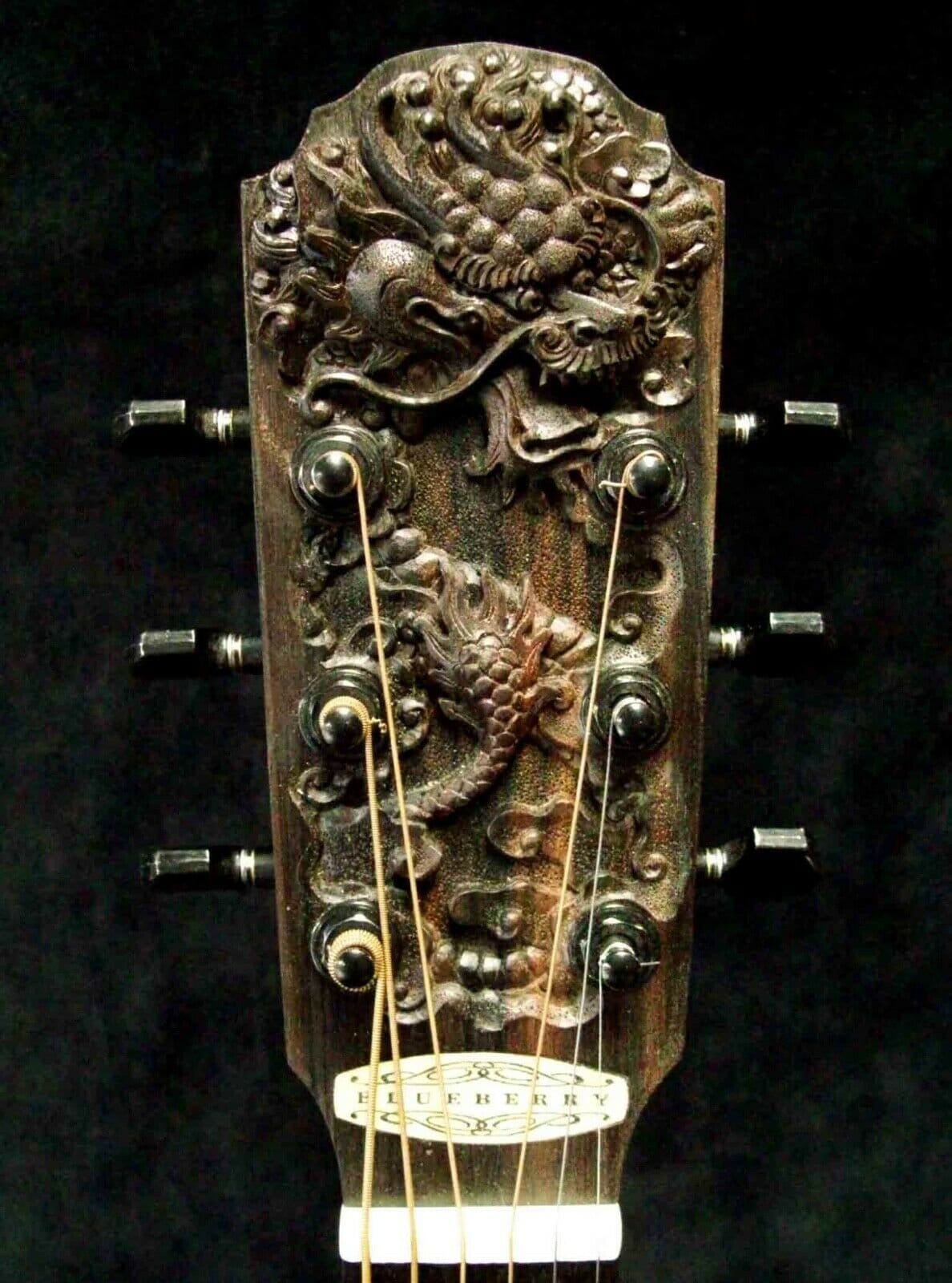 Blueberry Handmade Parlour Guitar Dragon Guitar - Built to Order