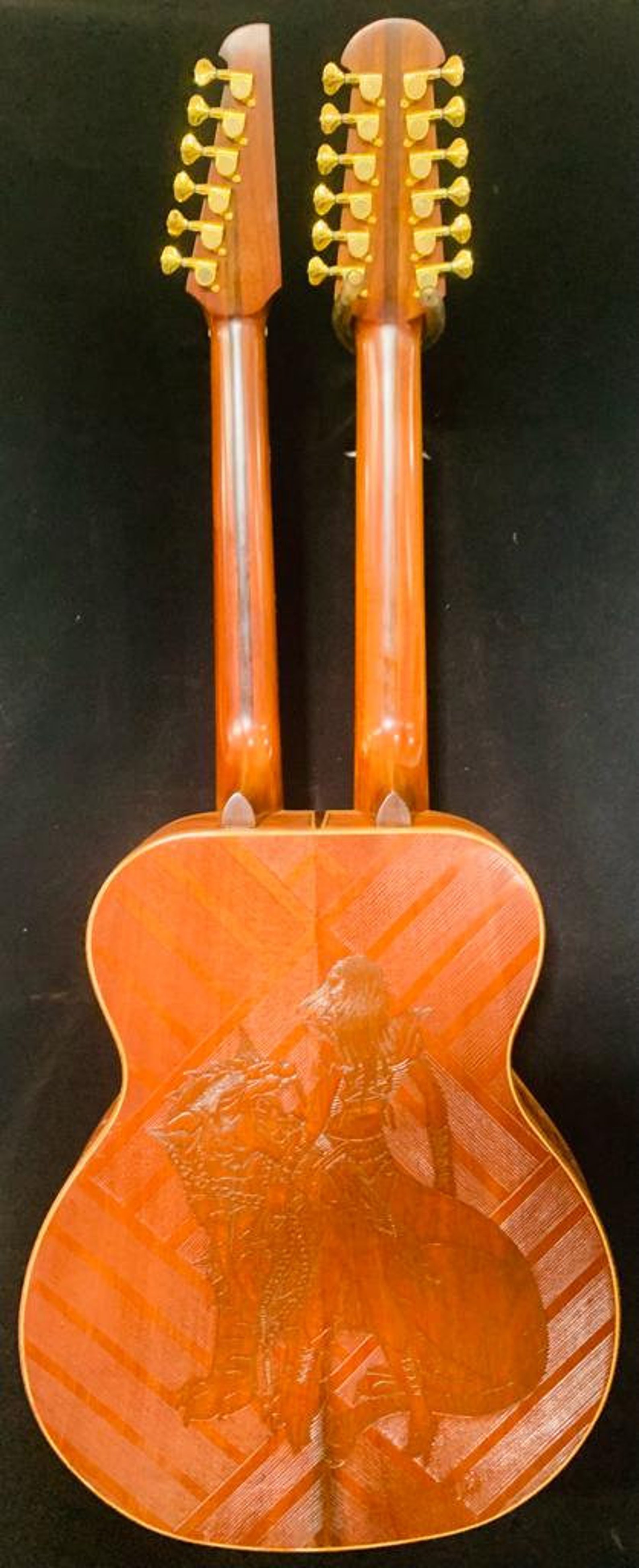 Blueberry Handmade Double Neck Acoustic Guitar 12 & 6 String ...