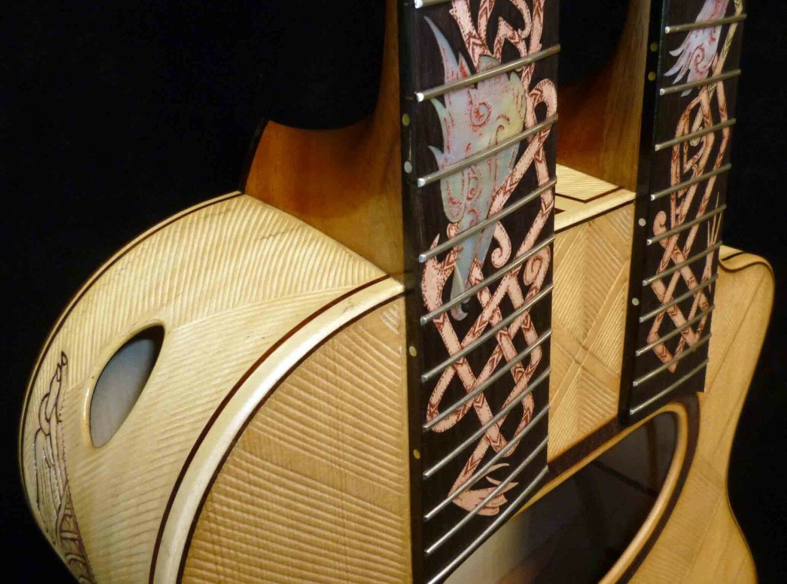 Blueberry Handmade Double Neck Acoustic Guitar Built to Order in Any ...