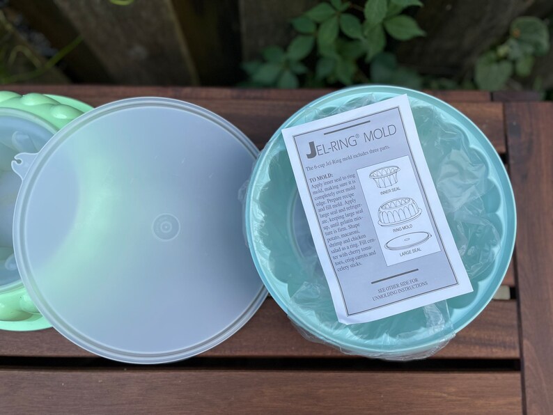 Vintage Tupperware Jello Mold Jelring Retro 1970s Mint Green Etsy