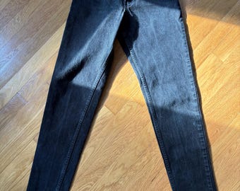 Vintage Levi's 550 zwarte denim jeans van 100% katoen