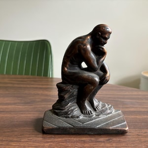 Brass The Thinker Bookend