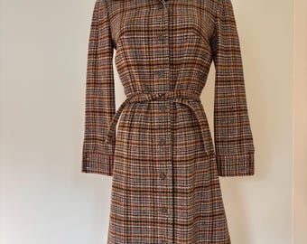 Chaqueta vintage de lana a cuadros con pata de gallo de Pendleton, años 70