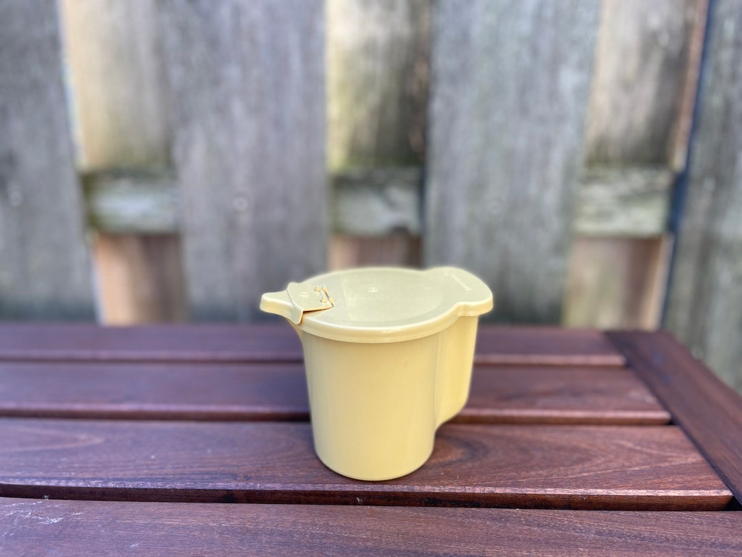 Tupperware 57411 Harvest Gold Mustard Creamer Container Etsy