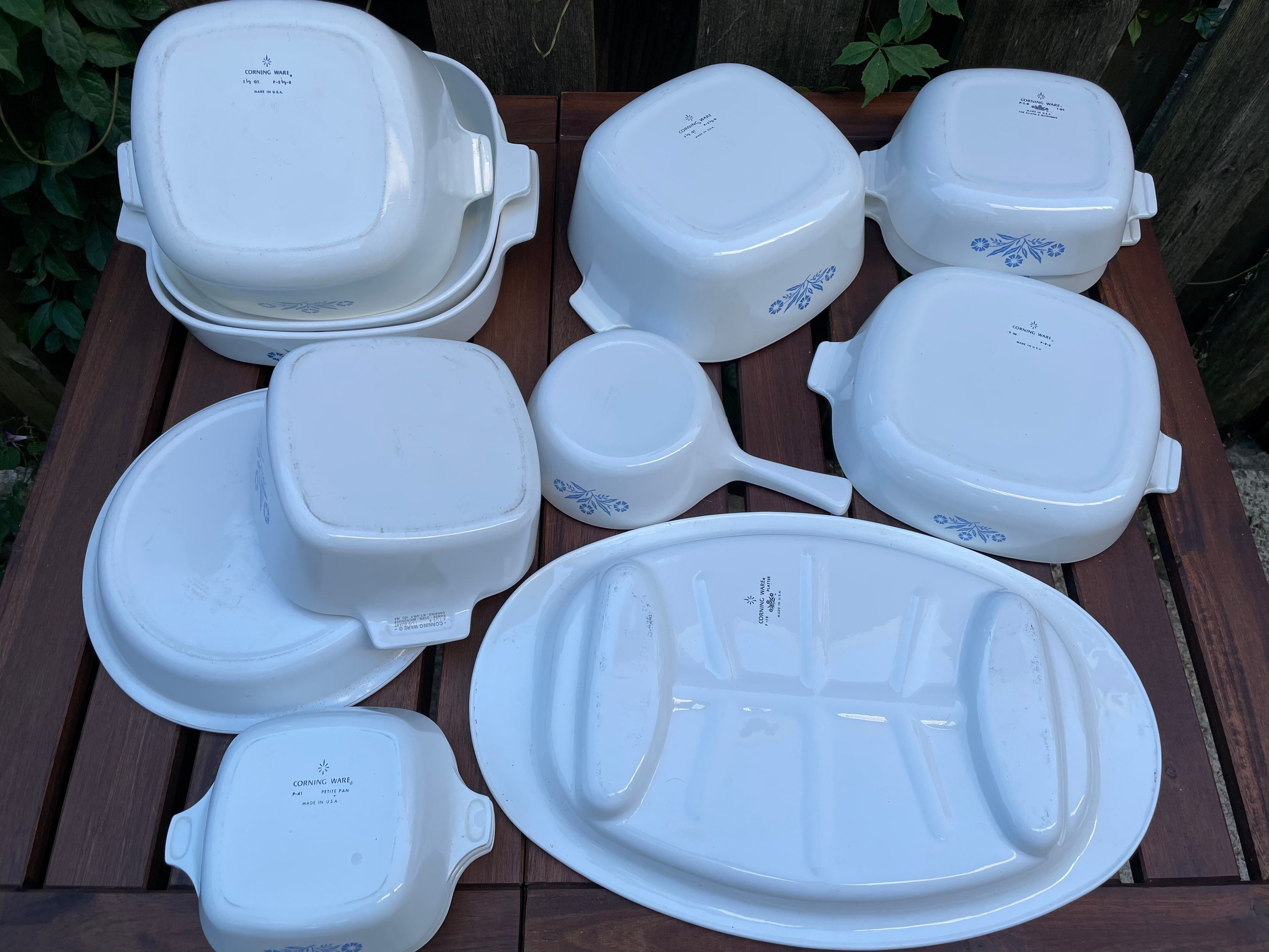 コーニングウェア ブルー コーンフラワー ヴィンテージ 1950 年代 1960